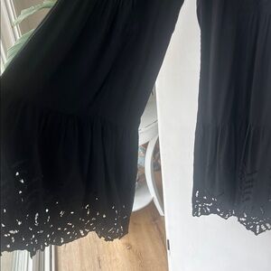 Bali Queen Boho Bell Bottom Pants w/ Eyelet Detail – Size S/M